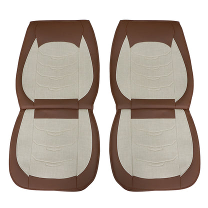 Luxury PU Leather Full Surround Car Seat Protector Seat Cover For Toyota Tan