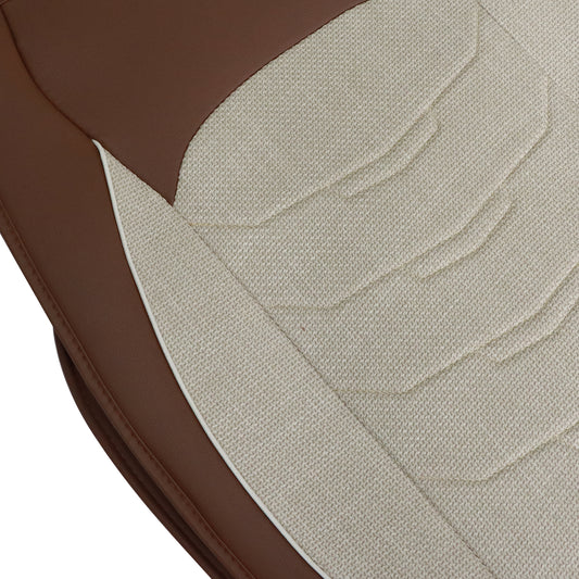 Luxury PU Leather Full Surround Car Seat Protector Seat Cover For Toyota Tan