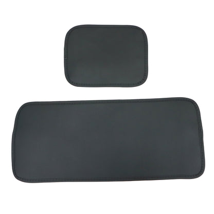 For Toyota Car 5-Seat Cover Front & Rear Faux Leather Protector Cushion Black