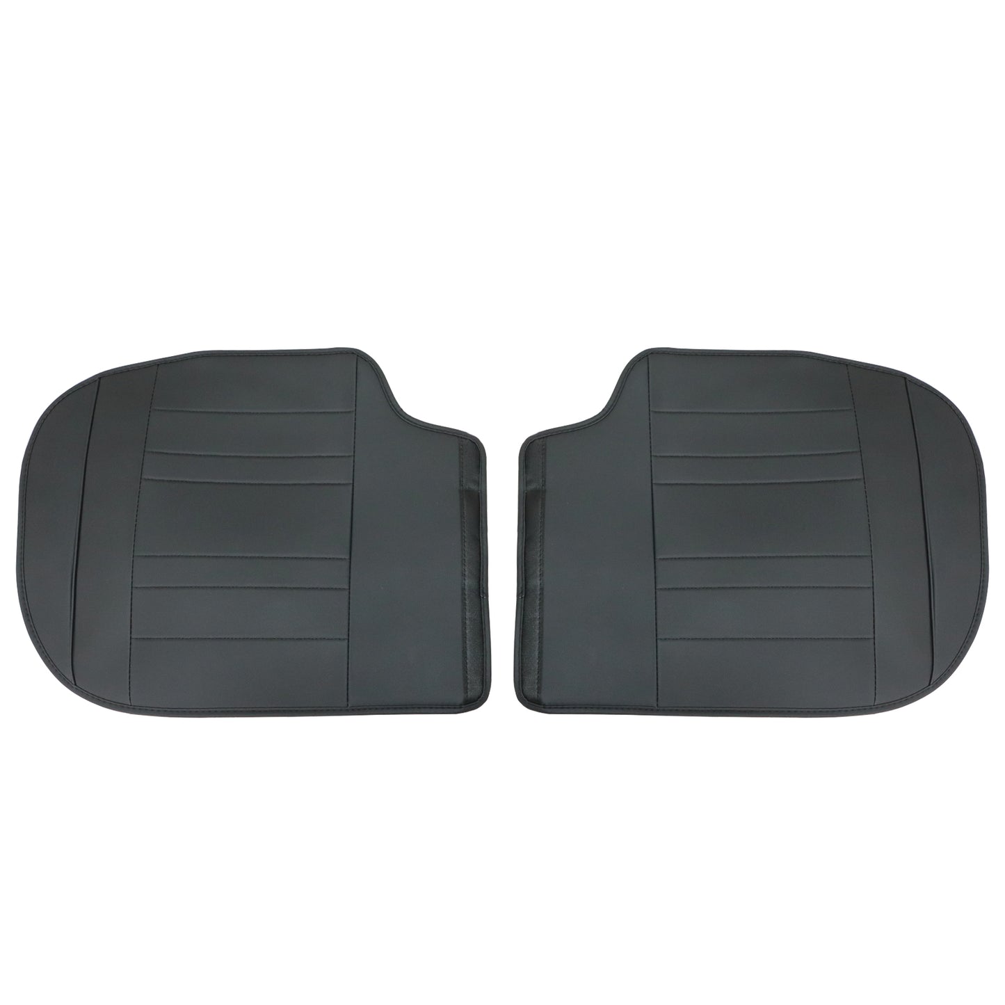 For Toyota Car 5-Seat Cover Front & Rear Faux Leather Protector Cushion Black