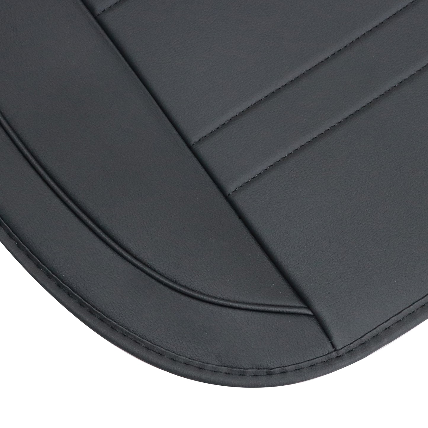 For Toyota Car 5-Seat Cover Front & Rear Faux Leather Protector Cushion Black