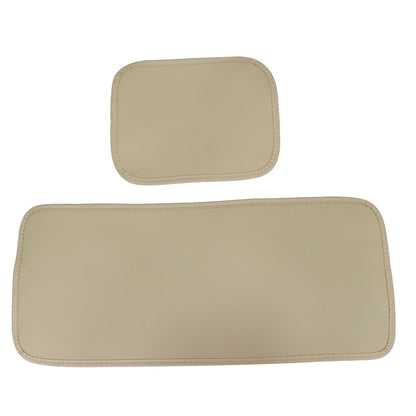 For Toyota Car 5-Seat Cover Full Set Front & Rear PU Leather Protector Pad Tan