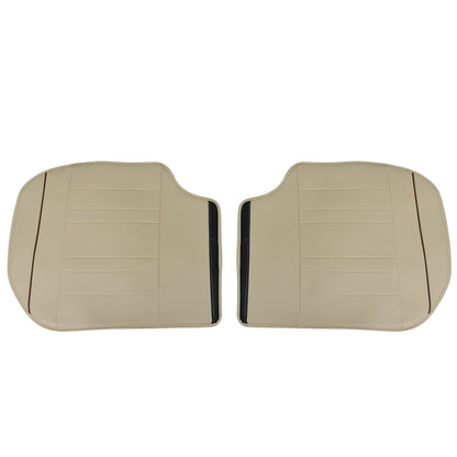 For Toyota Car 5-Seat Cover Full Set Front & Rear PU Leather Protector Pad Tan
