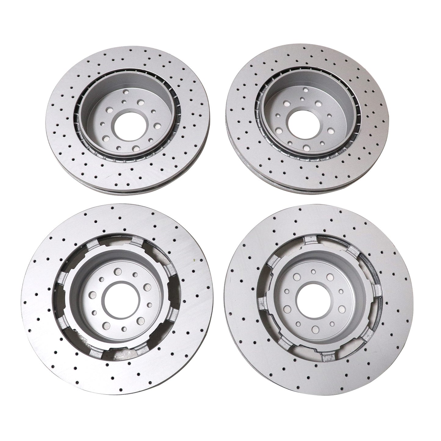 4PCS New Front + Rear Brake Rotors For Maserati Granturismo GT & Quattroporte