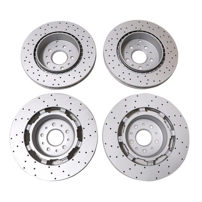 4PCS New Front + Rear Brake Rotors For Maserati Granturismo GT & Quattroporte