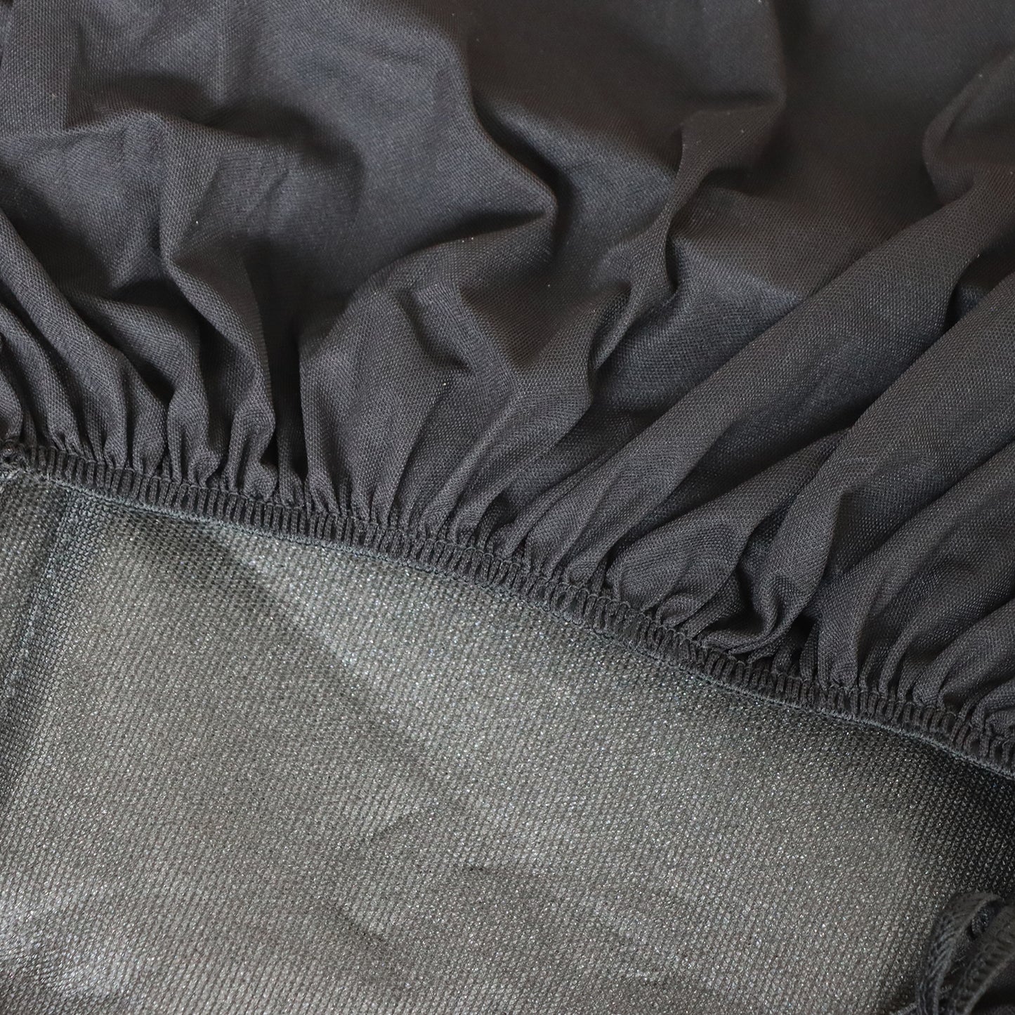 For Toyota Car 2-Sits Protector Full Both Side Seat Cover Black Gray Cloth
