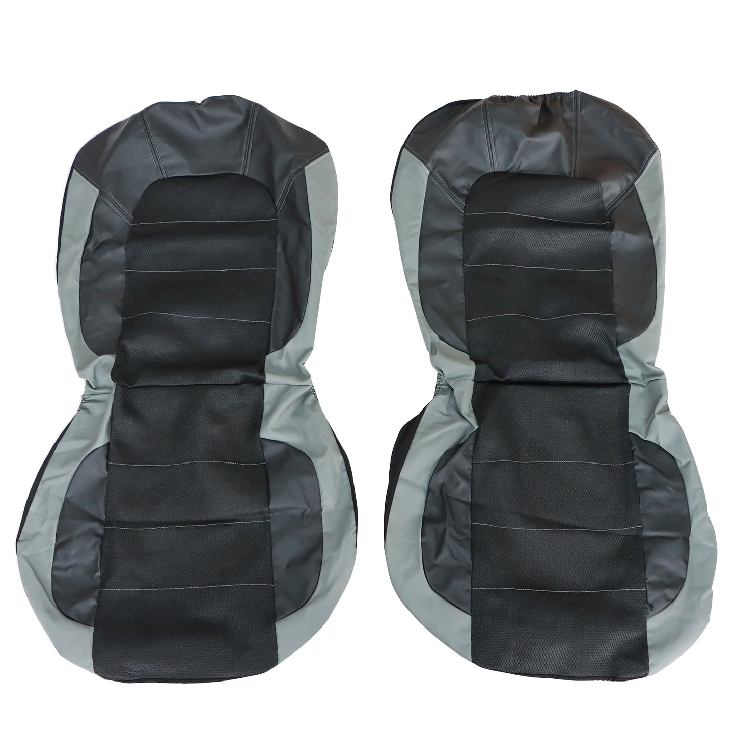 For Toyota Car 5-Sits Full Surround Set Cloth Perforated Seat Cover Black & Gray