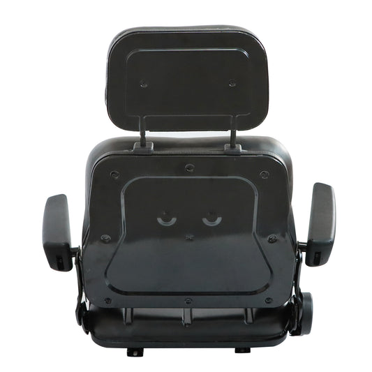 Universal Excavator Dozer Forklift Digger Seat With Headrest & SafeBelt &Armrest