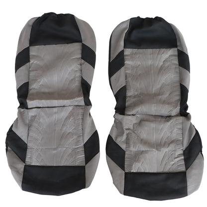 Car Truck For Toyota Front Side Full Seat Cover Gray Cloth Car 2-Sits Protector