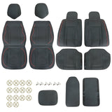 Fits Toyota RAV4 Prius Tacoma Corolla Car Front + Rear 5Seat Covers Faux Leather