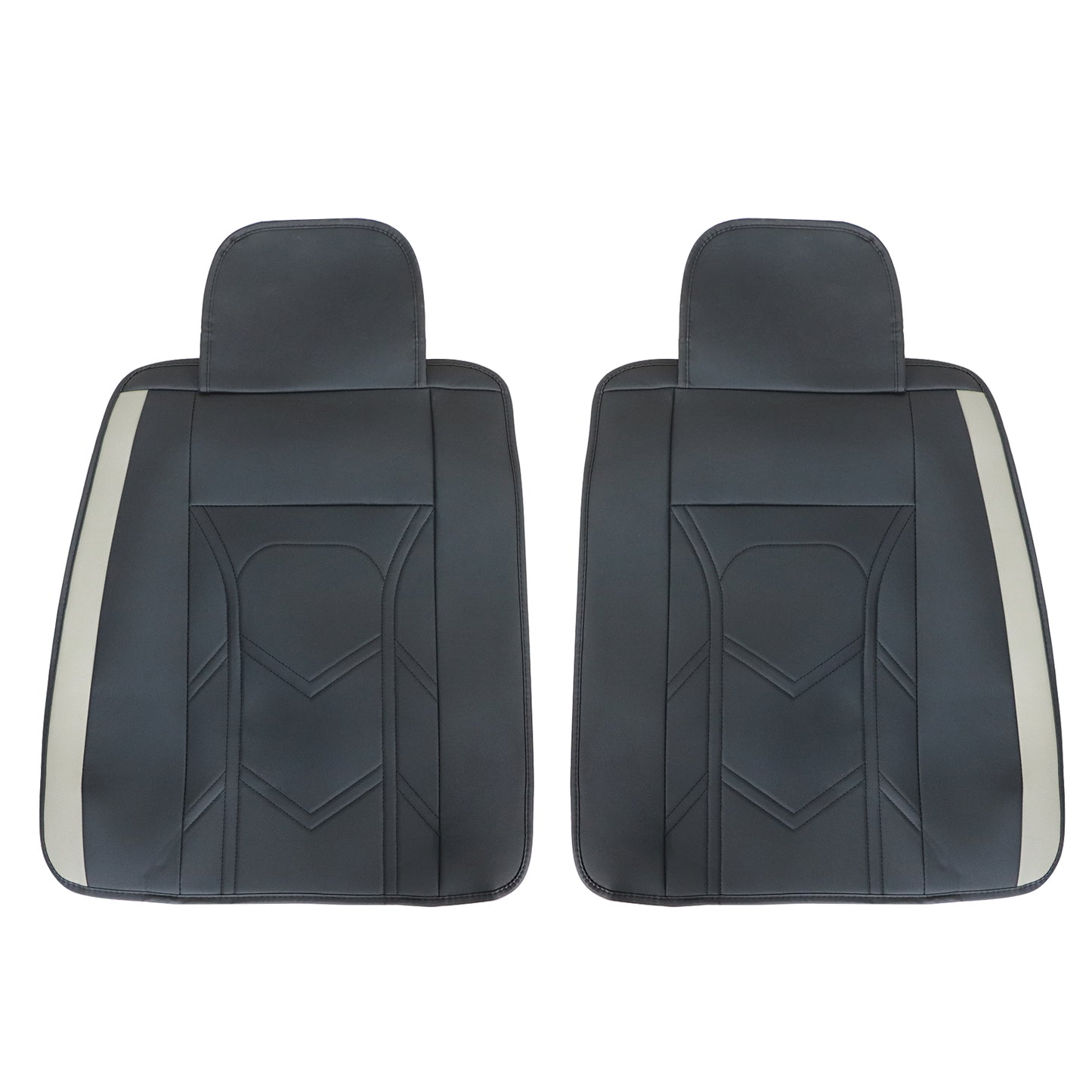 For Toyota RAV4 Prius Tacoma Avalon Car Front + Rear 5-Seat Covers Faux Leather