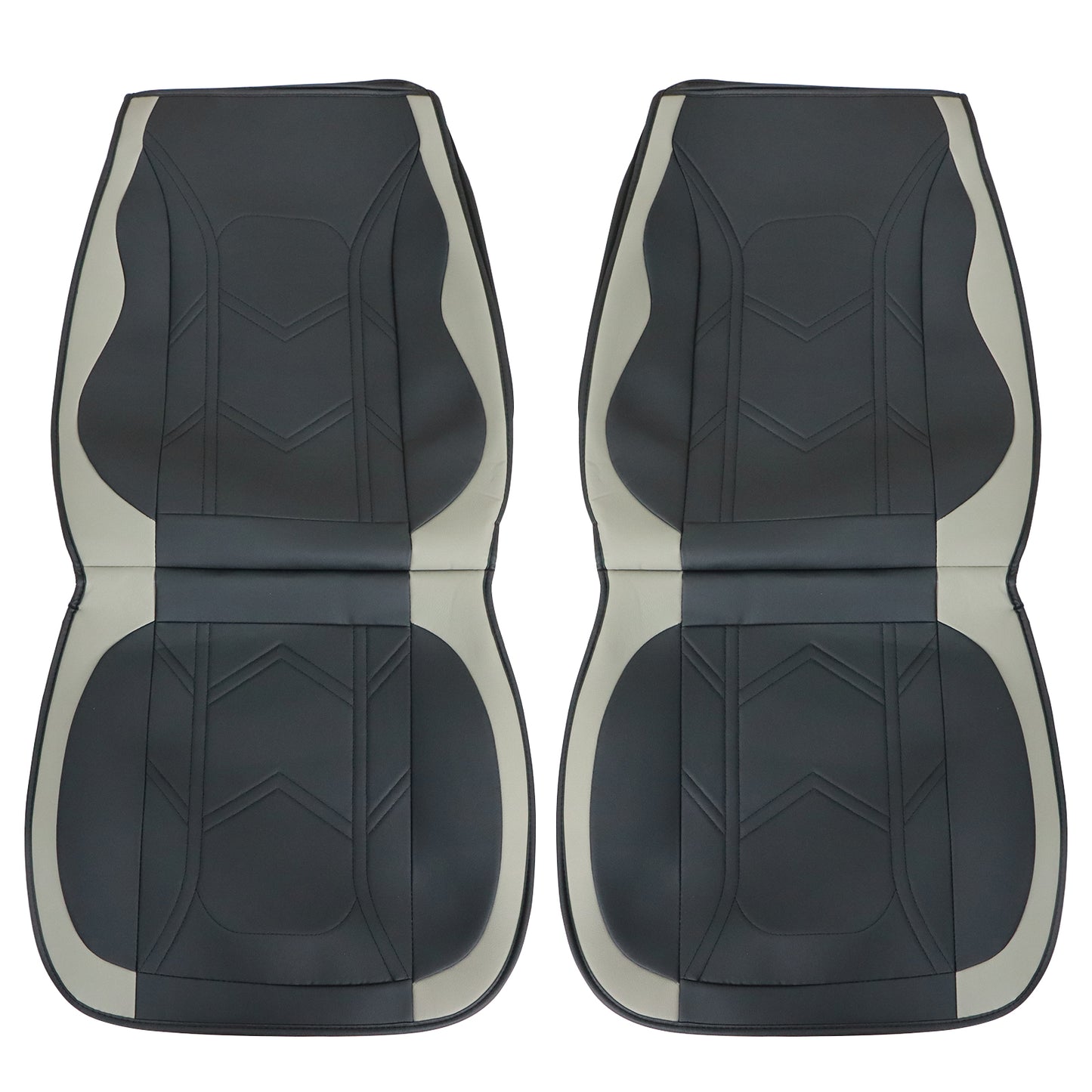 For Toyota RAV4 Prius Tacoma Avalon Car Front + Rear 5-Seat Covers Faux Leather