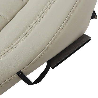 For 2013 2014 2015 2016 Ford Escape Driver Bottom Leather Seat Cover Light Gray