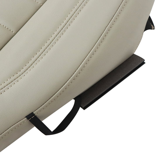 For 2013 2014 2015 2016 Ford Escape Driver Bottom Leather Seat Cover Light Gray