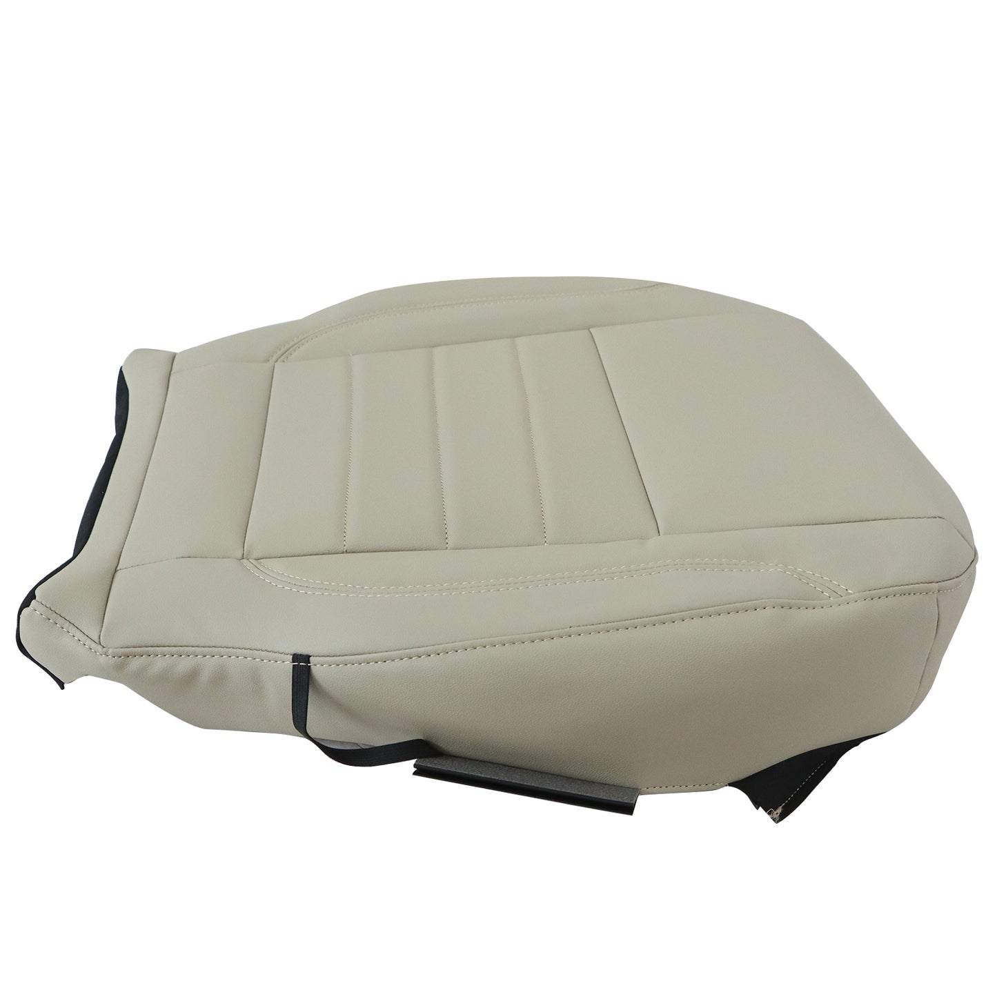 For 2013 2014 2015 2016 Ford Escape Driver Bottom Leather Seat Cover Light Gray
