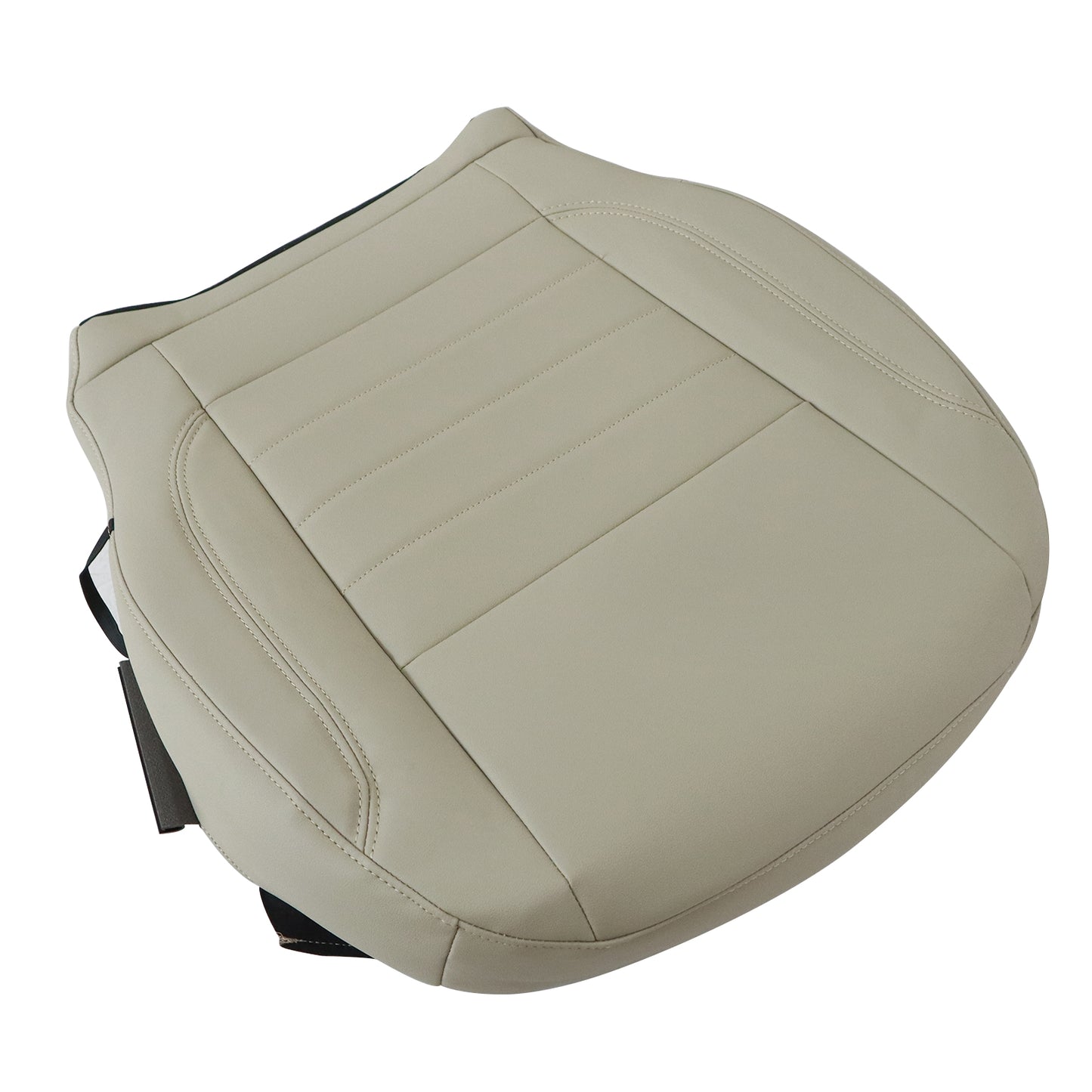 For 2013 2014 2015 2016 Ford Escape Driver Bottom Leather Seat Cover Light Gray