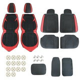 For Toyota 5 Seat Cover Front & Rear Faux Leather Waterproof Protector Cushion