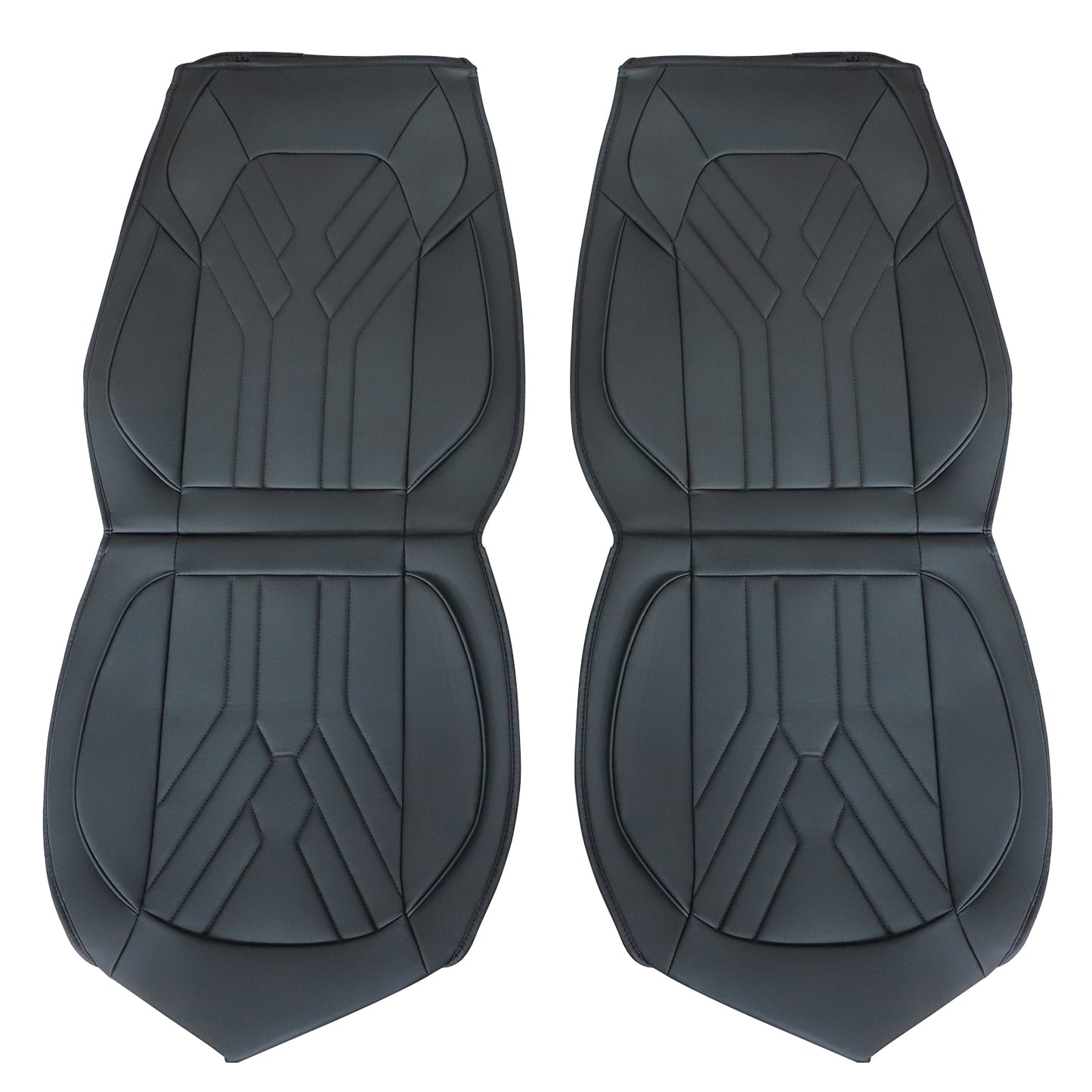 For Toyota Car 5-Sits Full Surround Set PU Leather Protector Seat Cover Black