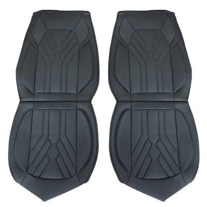 For Toyota Car 5-Sits Full Surround Set PU Leather Protector Seat Cover Black