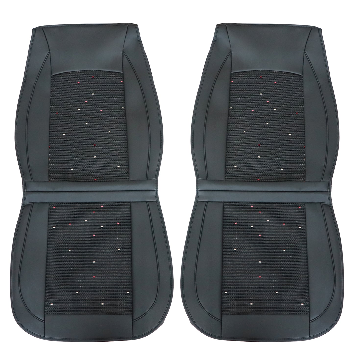 For Honda Car 5-Seat Cover Full Set Ice?Silk?&?Leather Protector Cushion Black