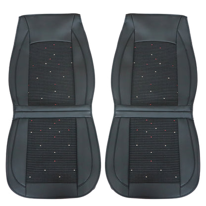 For Honda Car 5-Seat Cover Full Set Ice?Silk?&?Leather Protector Cushion Black
