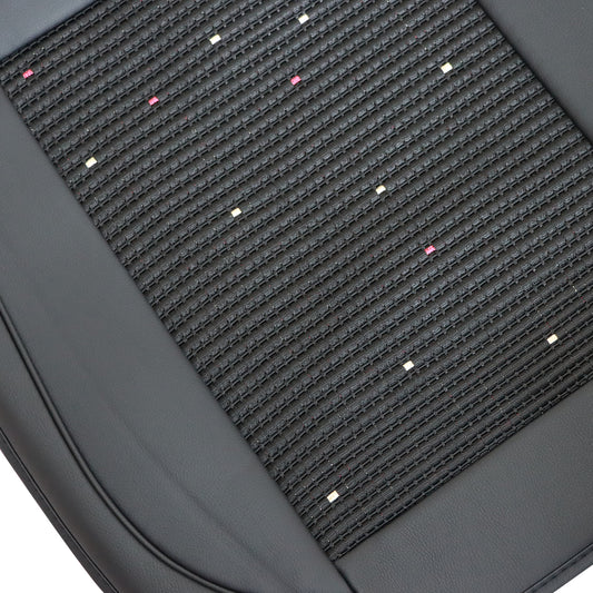 For Honda Car 5-Seat Cover Full Set Ice?Silk?&?Leather Protector Cushion Black