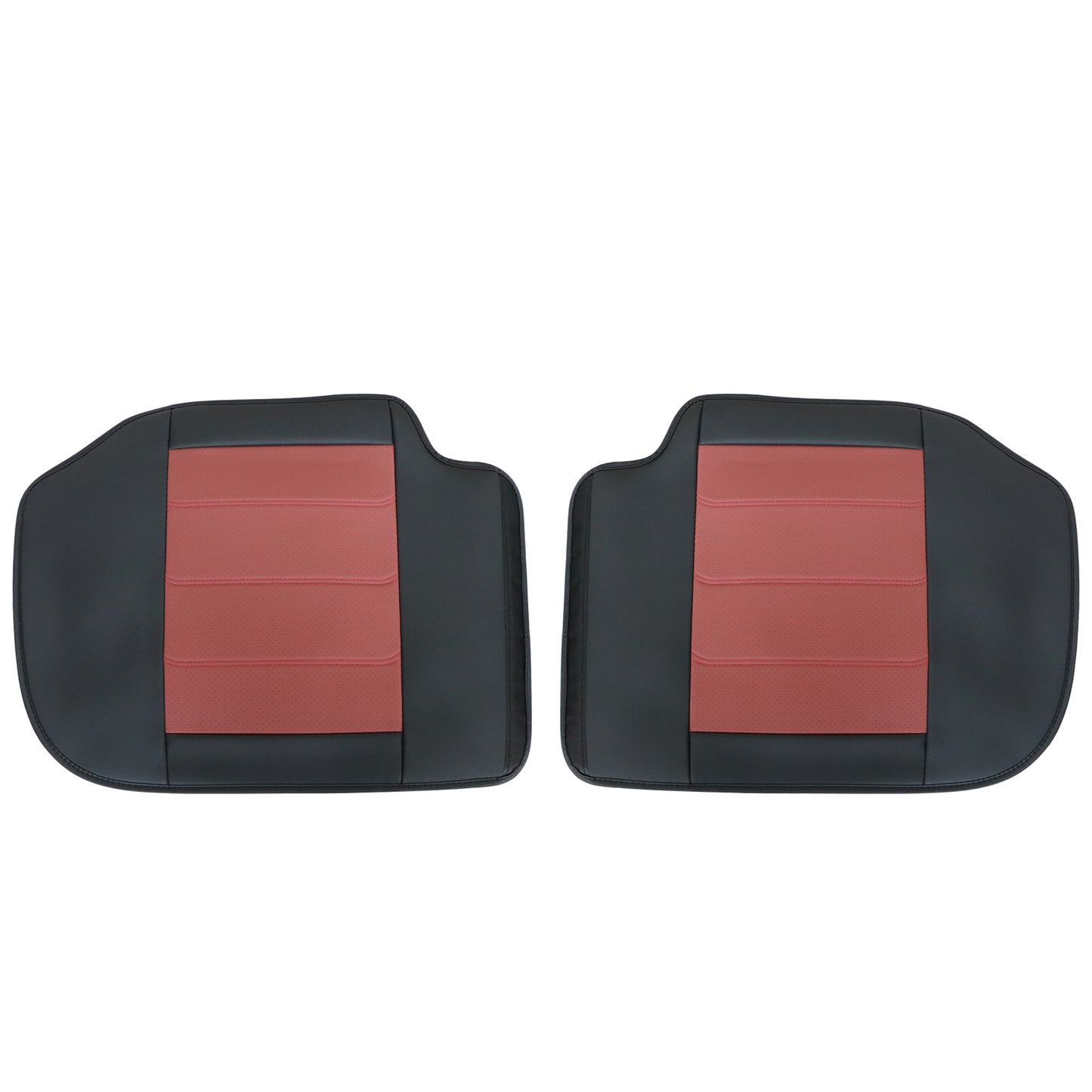 Perforated PU Leather Full Surround Car Seat Protector For Toyota Black+Red USA