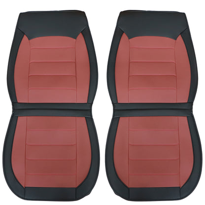 Perforated PU Leather Full Surround Car Seat Protector For Toyota Black+Red USA