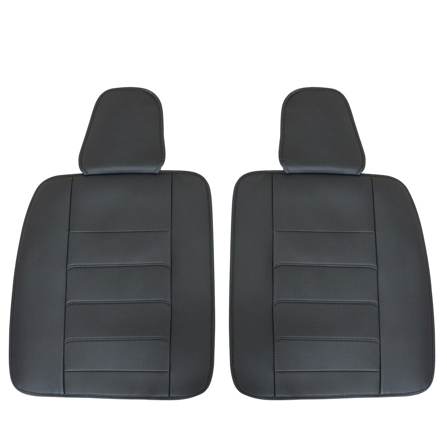 Perforated Leather Full Surround Set Car 5-Seat Cover Protector For Toyota Black