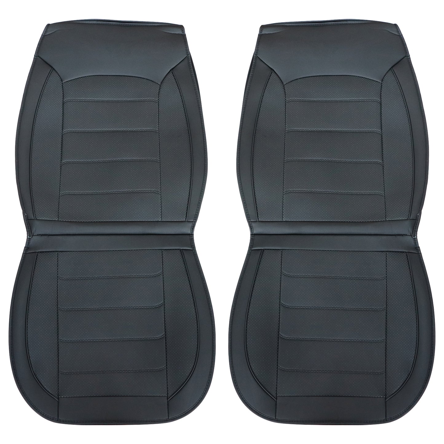Perforated Leather Full Surround Set Car 5-Seat Cover Protector For Toyota Black