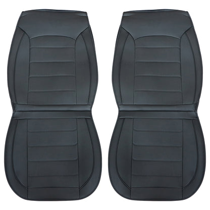 Perforated Leather Full Surround Set Car 5-Seat Cover Protector For Toyota Black