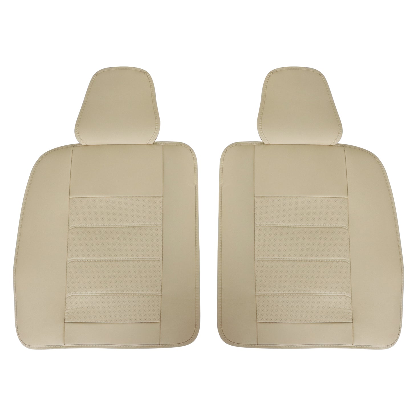Perforated Leather Full Surround Set Car 5-Seat Cover Protector For Toyota Tan
