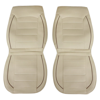 Perforated Leather Full Surround Set Car 5-Seat Cover Protector For Toyota Tan