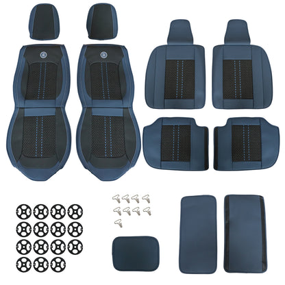 For Toyota RAV4 4Runner Camry Tacoma Car Front & Rear 5-Seat Covers PU Leather