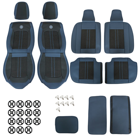For Toyota RAV4 4Runner Camry Tacoma Car Front & Rear 5-Seat Covers PU Leather