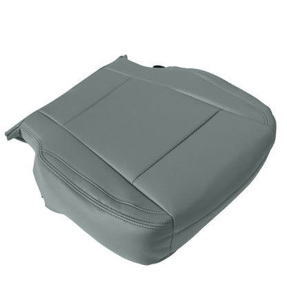 Passenger Bottom Leather Seat Cover Gray For 2020 2021 Ford F250 F350 F450 F550