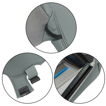 Passenger Bottom Leather Seat Cover Gray For 2020 2021 Ford F250 F350 F450 F550