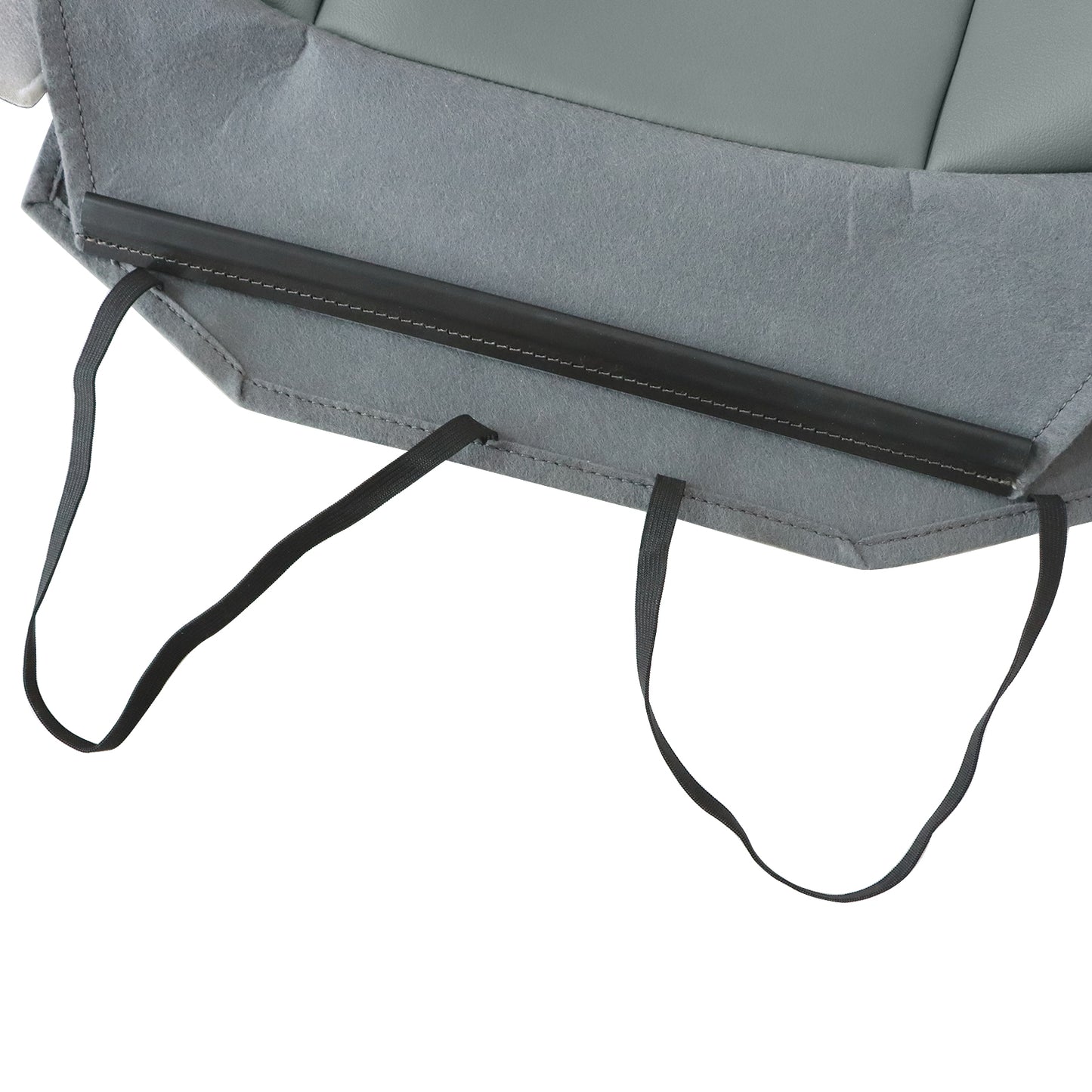 Front Driver Top Leather Seat Cover Gray For 2015-2023 Ford F250 F350 F450 F550