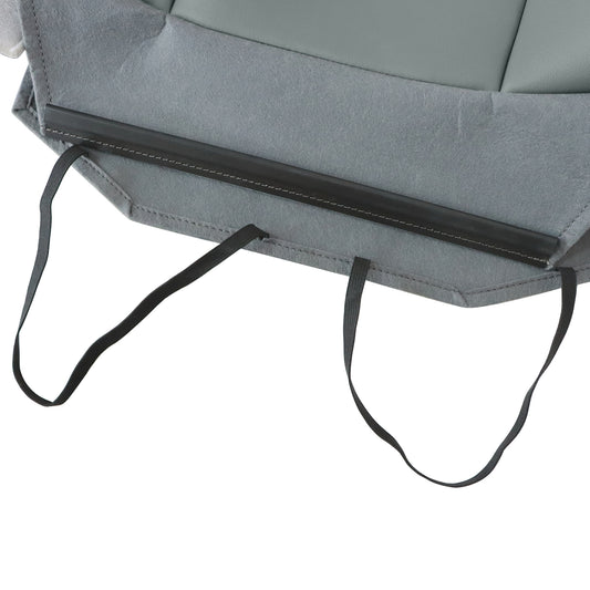 Front Driver Top Leather Seat Cover Gray For 2015-2023 Ford F250 F350 F450 F550