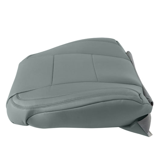 Front Driver Top Leather Seat Cover Gray For 2015-2023 Ford F250 F350 F450 F550