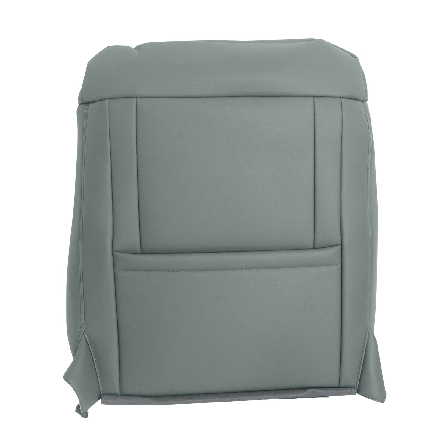 Front Driver Top Leather Seat Cover Gray For 2015-2023 Ford F250 F350 F450 F550