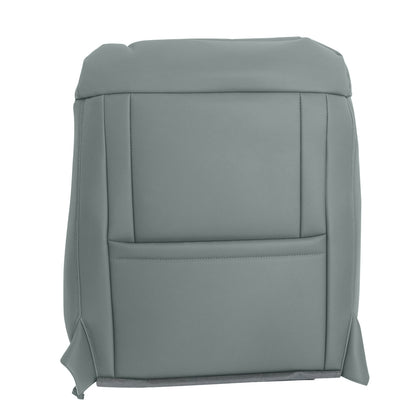 Front Driver Top Leather Seat Cover Gray For 2015-2023 Ford F250 F350 F450 F550