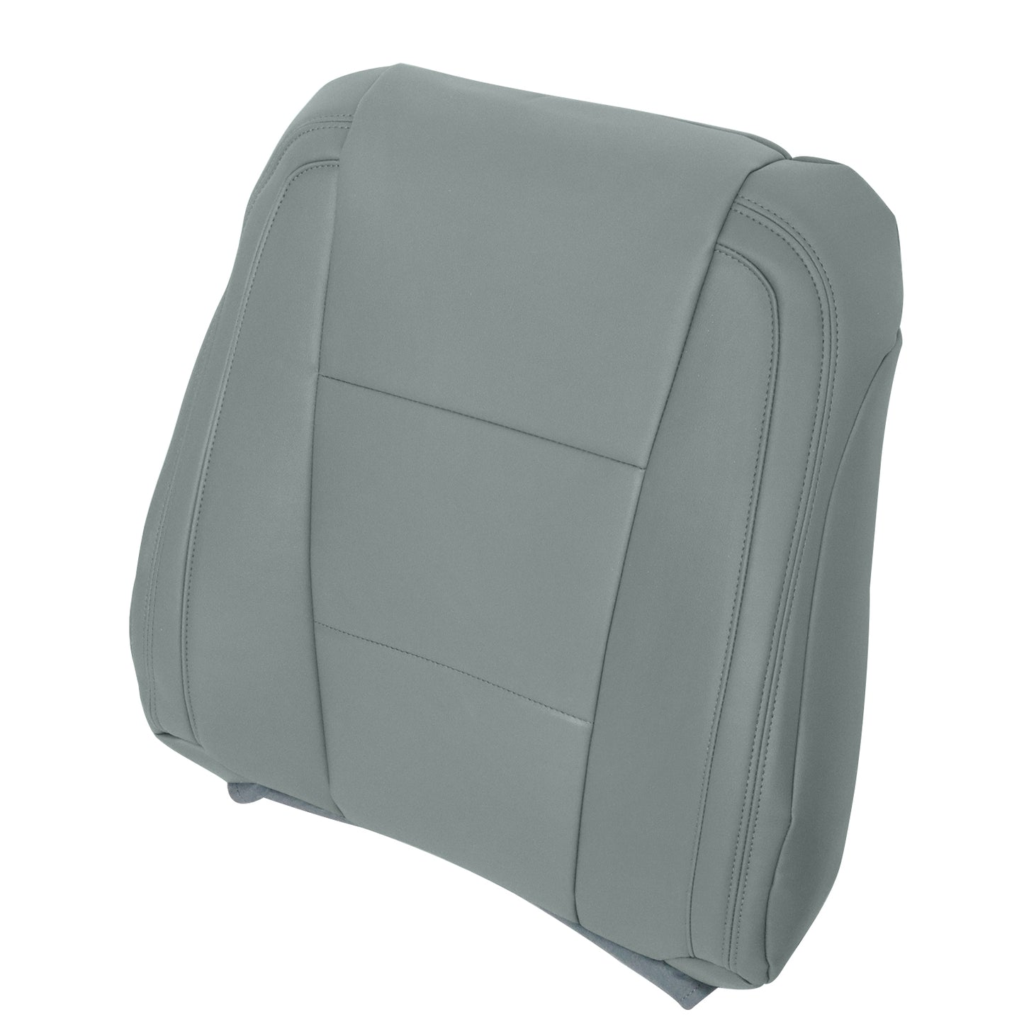 Front Driver Top Leather Seat Cover Gray For 2015-2023 Ford F250 F350 F450 F550