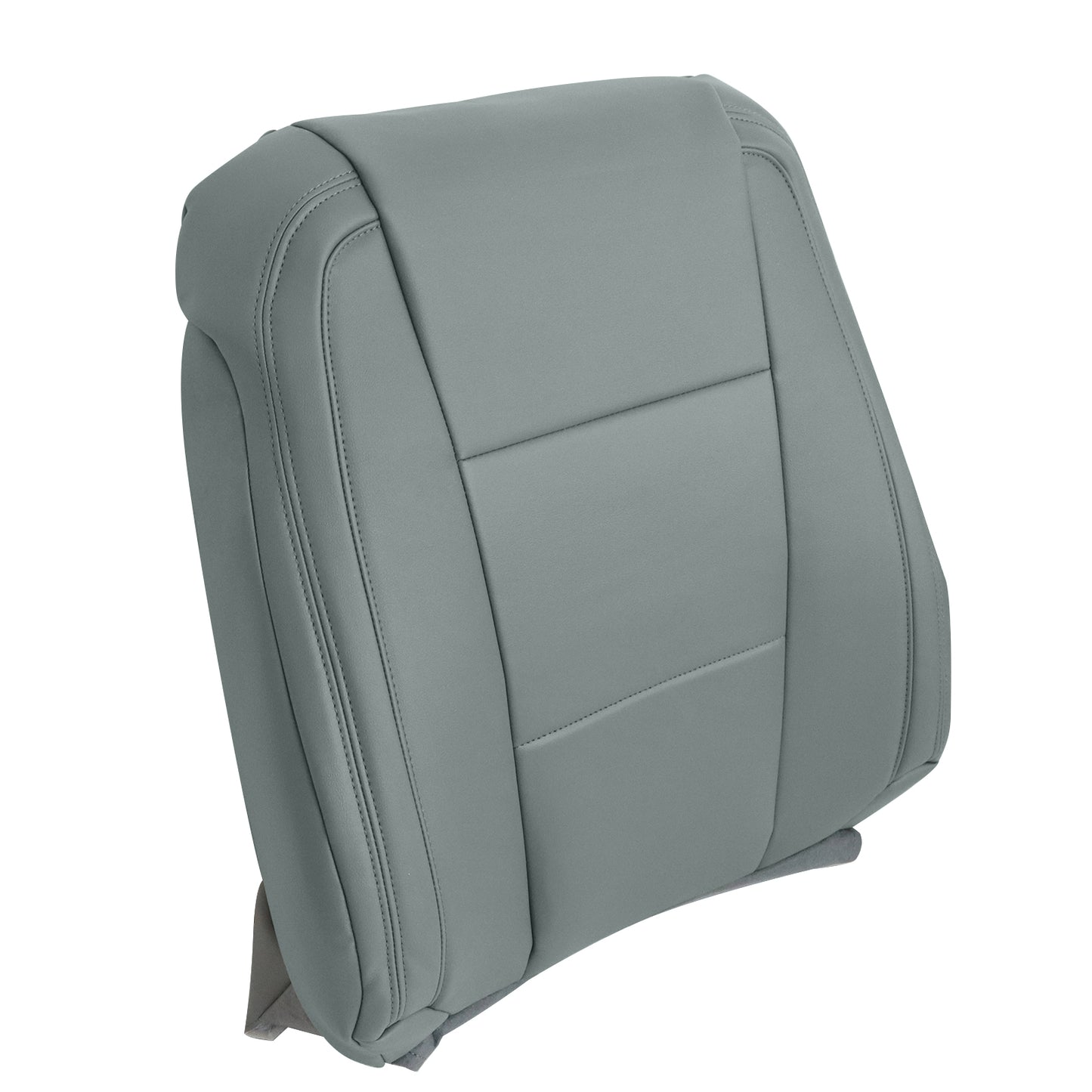 Front Driver Top Leather Seat Cover Gray For 2015-2023 Ford F250 F350 F450 F550