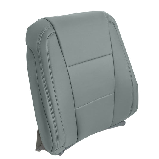 Front Driver Top Leather Seat Cover Gray For 2015-2023 Ford F250 F350 F450 F550