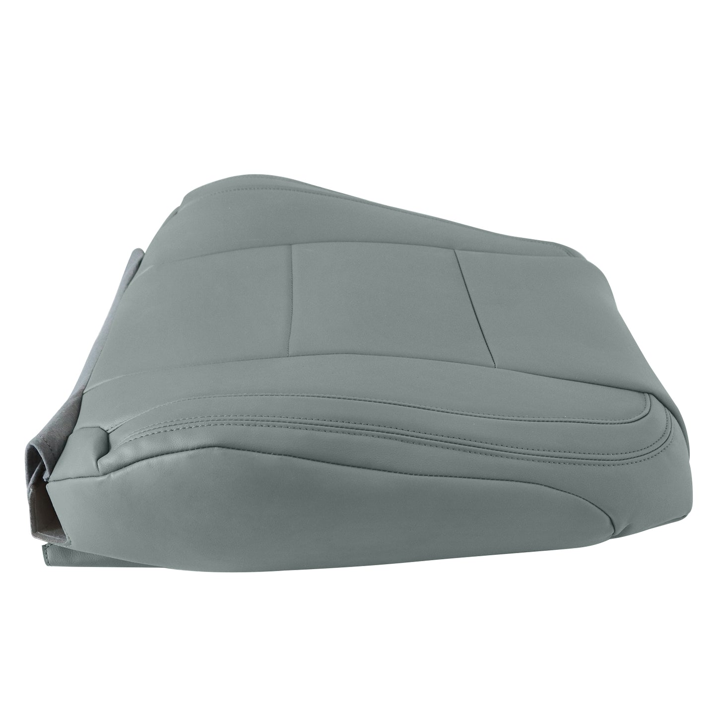 Front Passenger Top Leather Seat Cover Gray For 17-21 Ford F250 F350 F450 F550