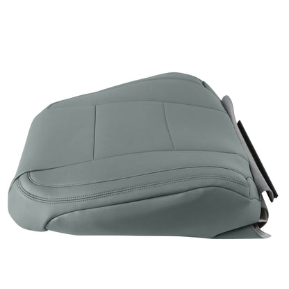 Front Passenger Top Leather Seat Cover Gray For 17-21 Ford F250 F350 F450 F550
