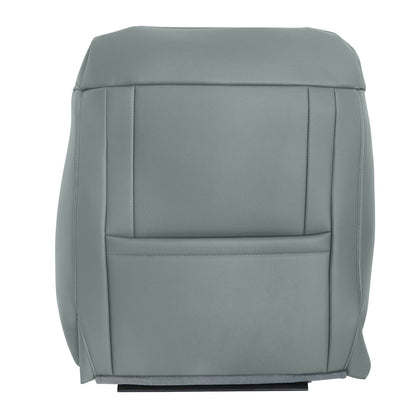 Front Passenger Top Leather Seat Cover Gray For 17-21 Ford F250 F350 F450 F550