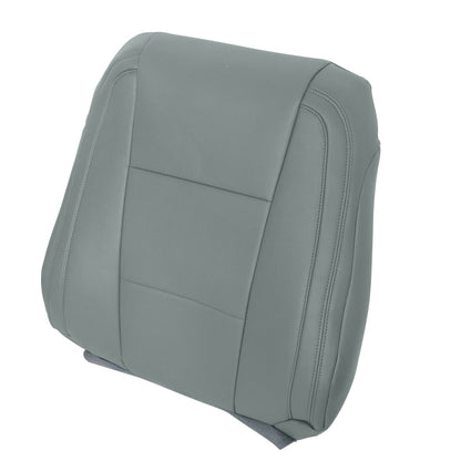 Front Passenger Top Leather Seat Cover Gray For 17-21 Ford F250 F350 F450 F550