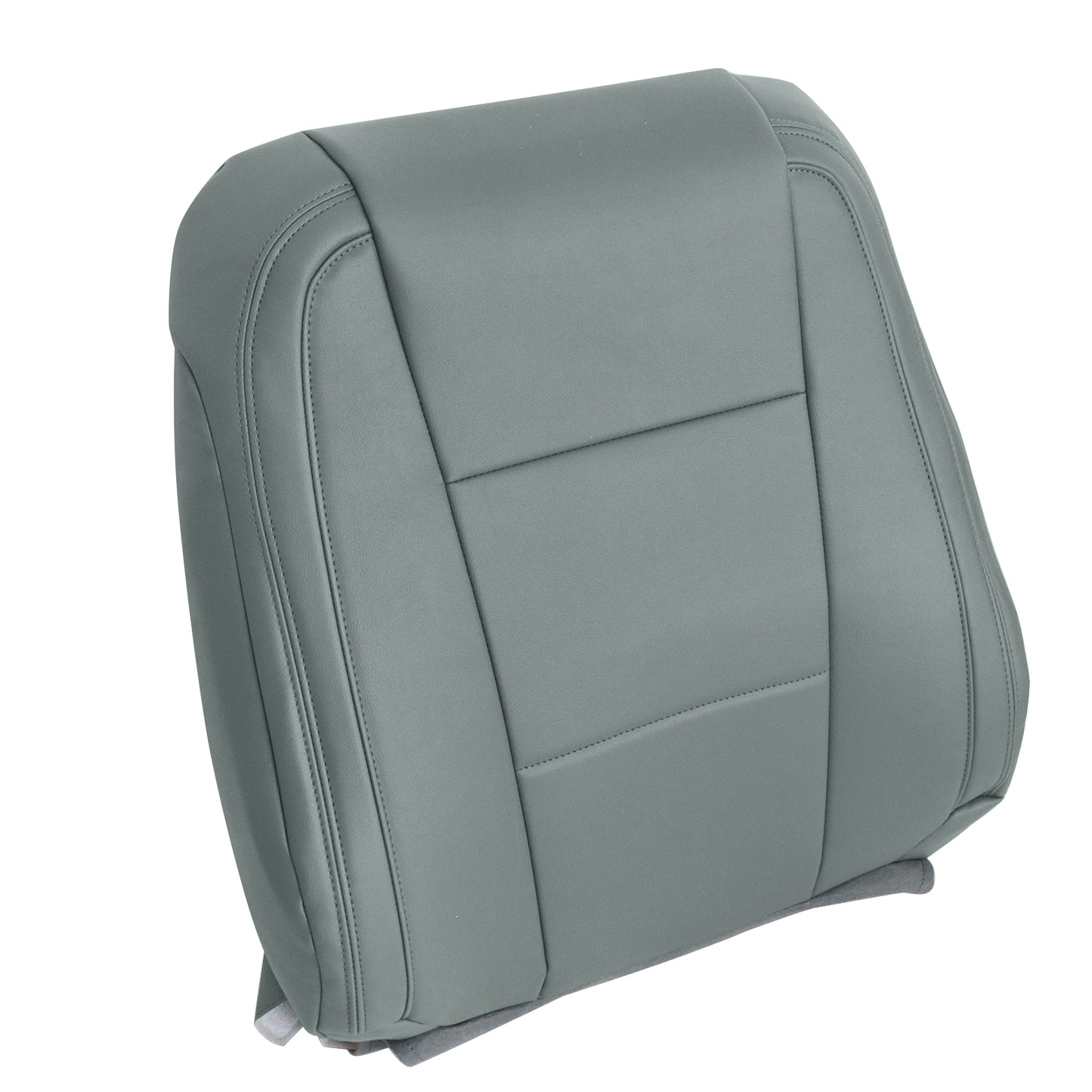 Front Passenger Top Leather Seat Cover Gray For 17-21 Ford F250 F350 F450 F550